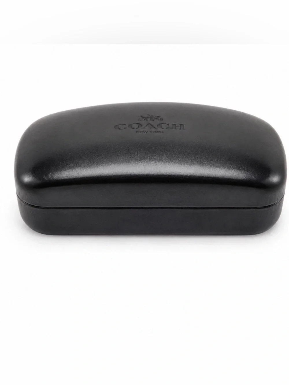 Coach Black  Hard Eyeglass Case with Embossed Logo